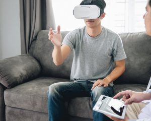 Realidad virtual - Joven en sesión