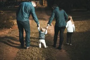 Depresión post parto - Familia junta