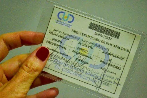 Certificado de discapacidad