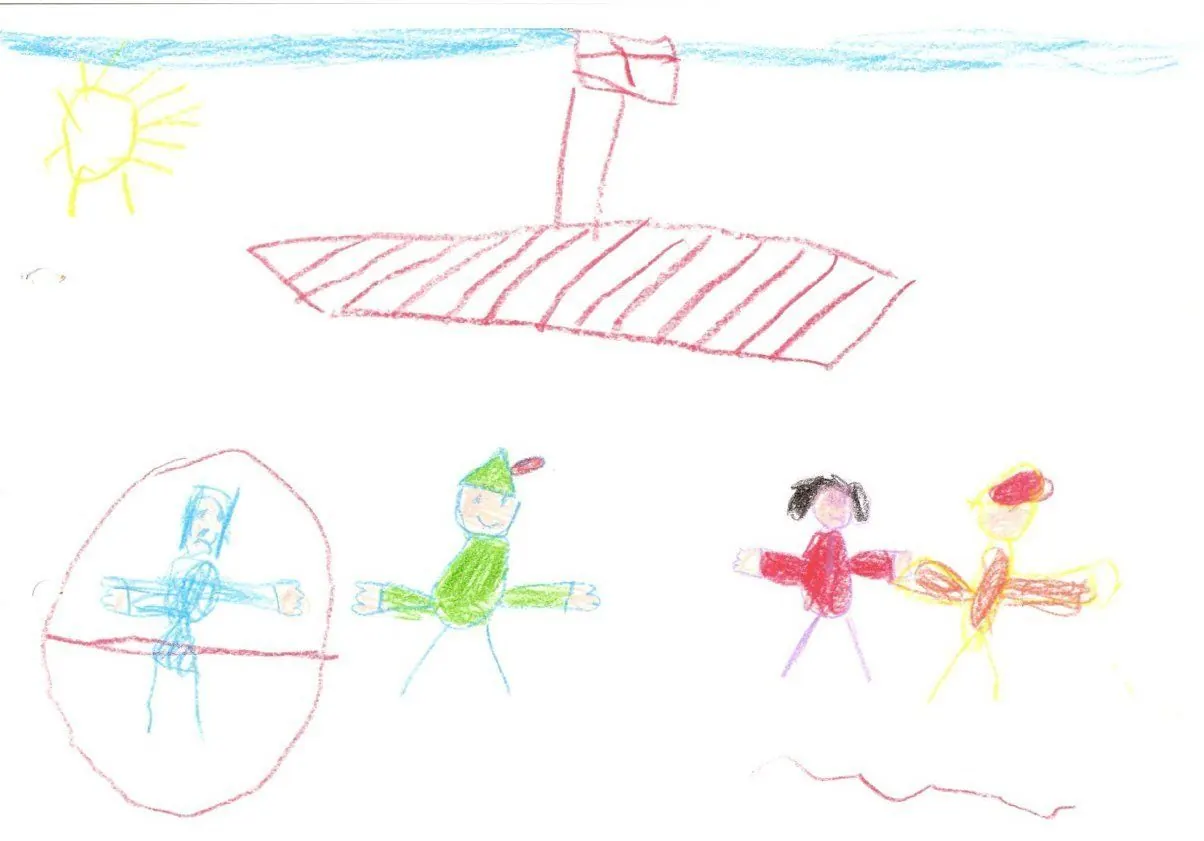 Dibujo de niños de 6 años