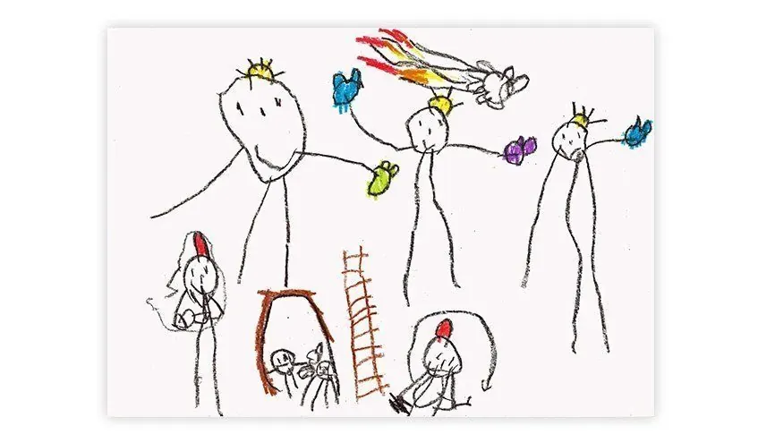 Evoluciona la figura humana (4 años)